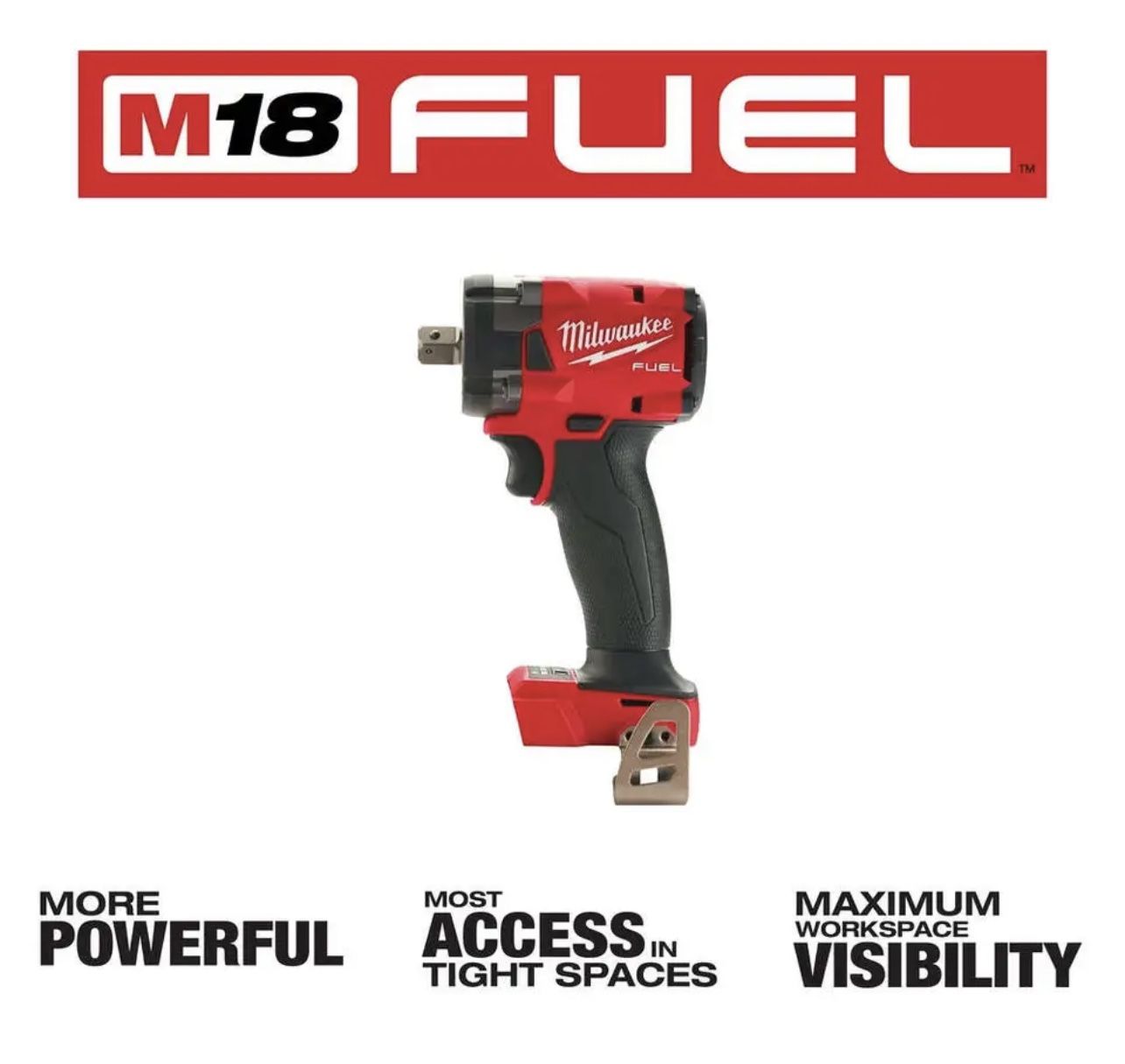 1/2” Compact Impact Wrench With Pin Detent
