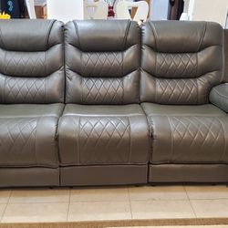 Leather Recliner Living Room Couch