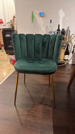 Dark Green Velvet dining chair- 2
