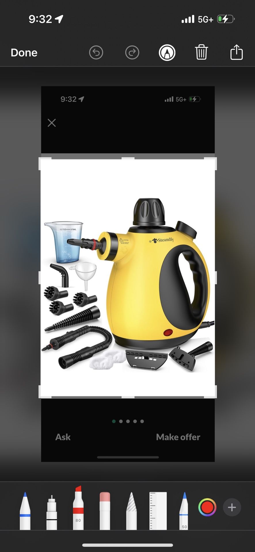 STEAMLFY Pressurized Handheld Steam Cleaner