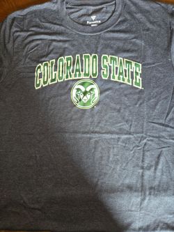 Fanatics colorado state Rams mens gray Graphic shirt size large new