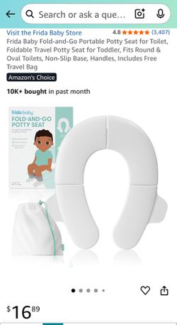 Frida Baby Fold-and-Go Portable Potty Seat for Toilet