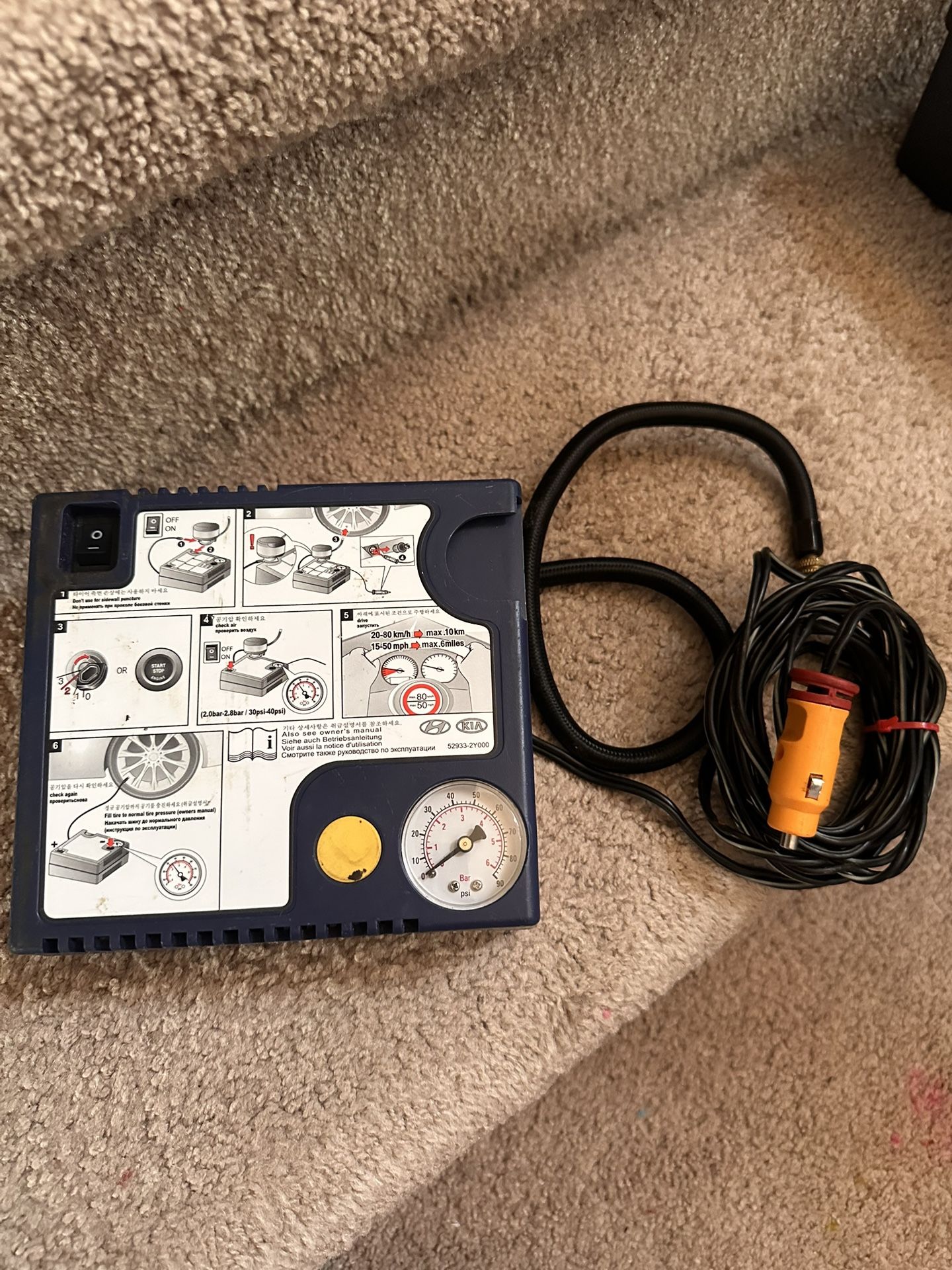 OEM Hyundai KIA Tire Inflator Compressor