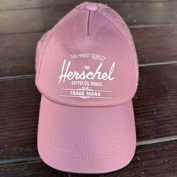 Toddlers Herschel Pink Trucker Snap Adjustable Hat One Size