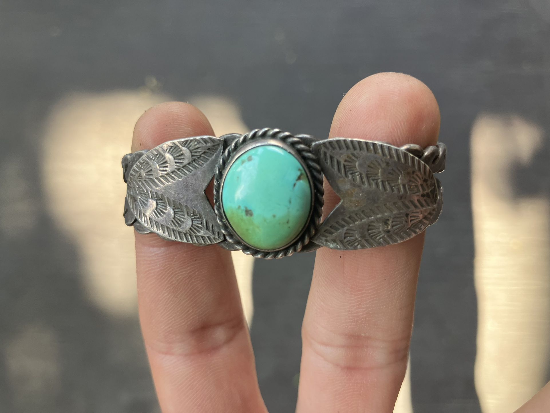 Vintage Navajo Turquoise Bracelet 1(contact info removed)