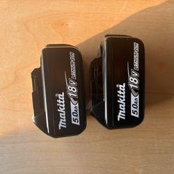 Makita 18V LXT Lithium-Ion High Capacity Battery Pack 5.0 Ah with LED Charge Level Indicator (2-Pack)