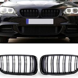 2010-2016 BMW 5 Series F10 Front Grille Kit PG Style Gloss Black Brand New 
