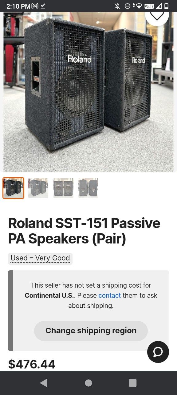 Roland Speakers N Fender Amp Dj System