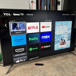 65” TCL Roku 5-series 4K TV (Model: 65R615) YES it’s still available 