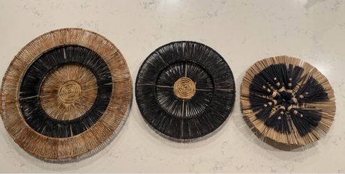 Brand New Boho Woven Wall Décor – 3-Piece Set