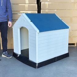 (Brand New) $105 Waterproof Plastic Dog House for Large size Pet Indoor Outdoor Cage Kennel 36x36x39 inches 