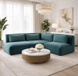 Joybird Carin Mixed Material Sectional 