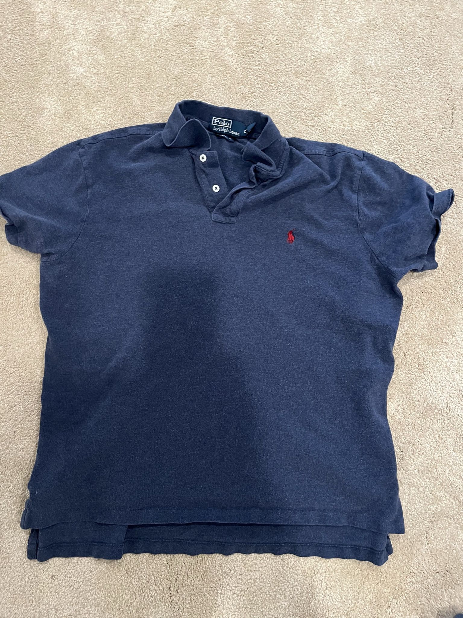 Polo Ralph Lauren XL Blue Short Sleeve Shirt 