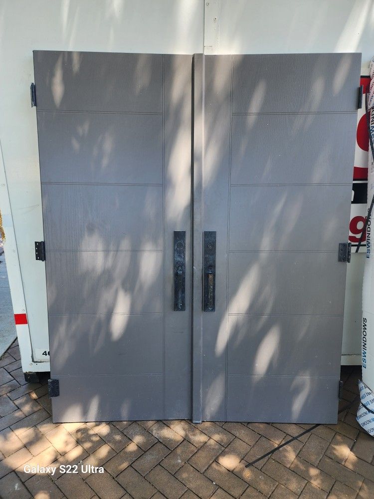 Front Doors Hurricane IMPACT Exterior French Doors With HARDWARE for
