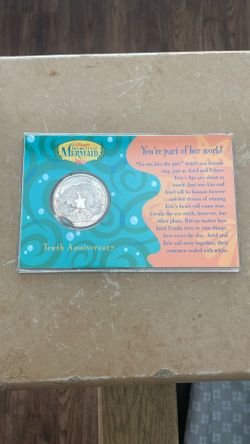 Walt Disney Little Mermaid Sliver .999 1 Troy Oz Coin