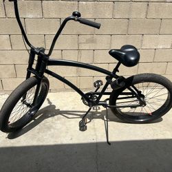 Skull X Bones HBBC Wide Series Flat Black 3 Speed Cruiser