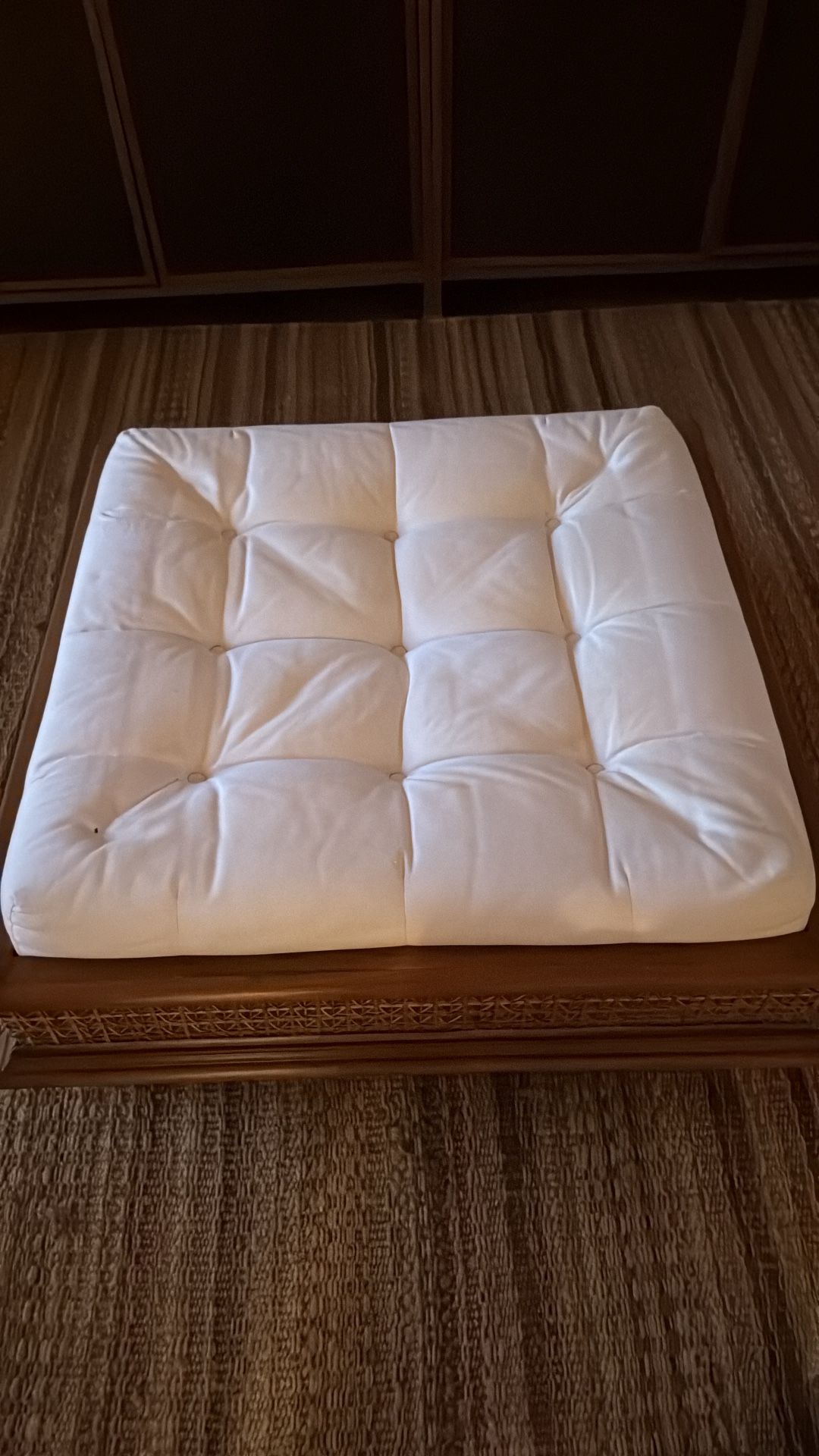 Woven Coffee Table with Cushion