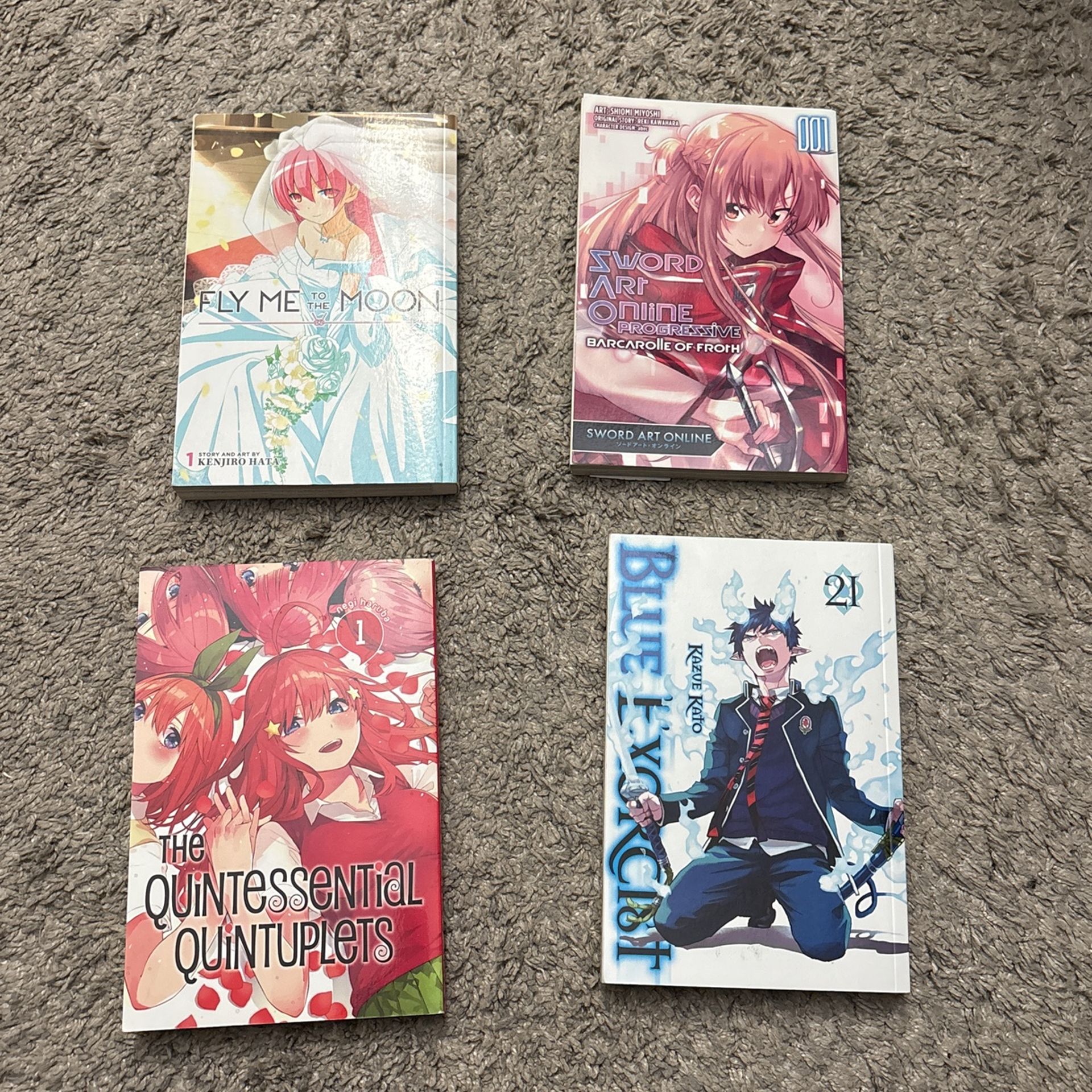 4 random manga books