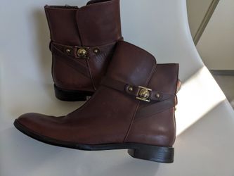 Vince Camuto Brown Fully Leather Booties, Size 9