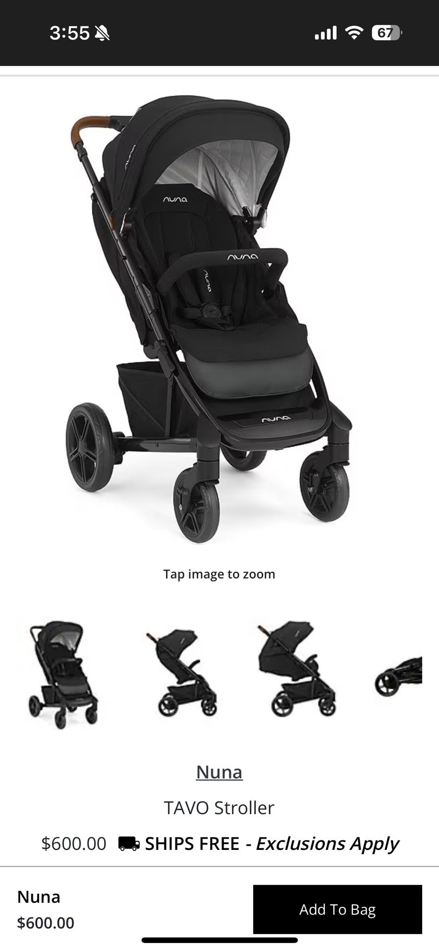 Nuna Tavo  + PIPA urbn travel system *STROLLER ONLY*