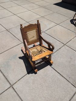 Vintage Toddler Rocking Chair