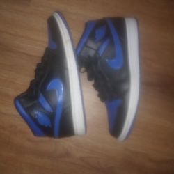 Blue Black Nike Ones