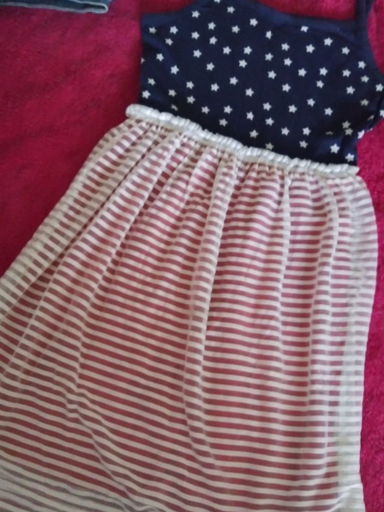 4th Of July Girls dress And Sweater