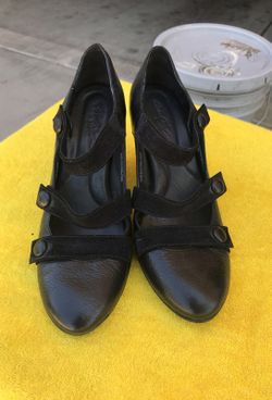 Black Spool Strappy Heels