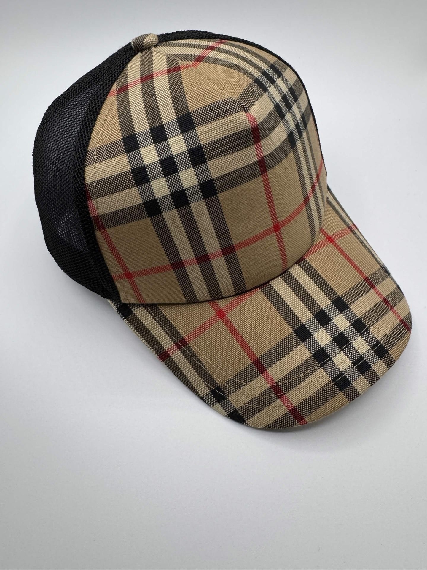 Black Burberry Plaid Tucker Hat