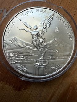 2005 1oz Libertad .999 Plata Pura