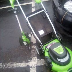Greenworks Lawn Mower An Weed Eater