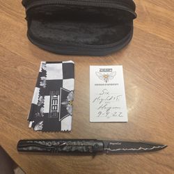 Zieba Six Harpoon Blade Frame Lock Folding Knife