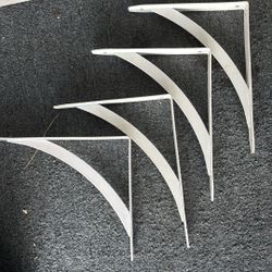 10 in. White Cove Arch Steel Bracket By Everybilt 