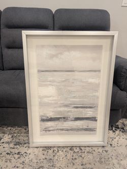 Limited Edition Gray Brush strokes Abstract Wall Art Minimalist Modern Home Decor