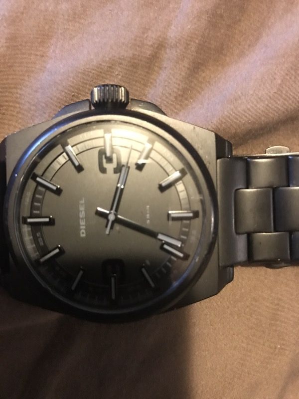 Diesel metal watch black like new