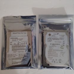 Laptop SATA internal Hard Drives $10-$20.00 each