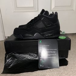 Air Jordan Retro 4s black Cat Sz8