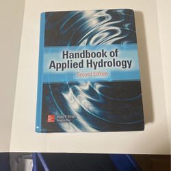 Handbook Of Applied Hydrology 