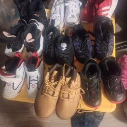Boys Sneakers 7c Jordan/nike/addidas/nautica/and Timberland