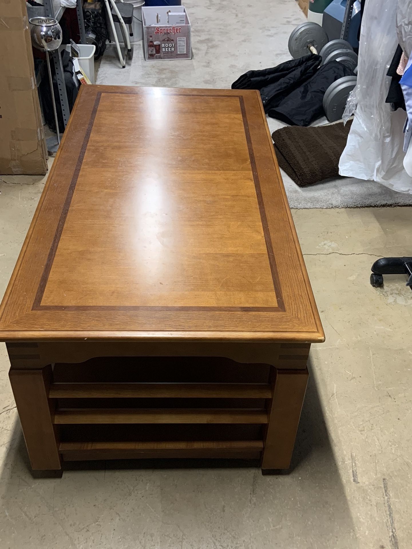 Adjustable Wooden Coffee Table