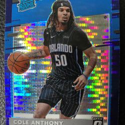 Cole Anthony 2020-21 Panini Donruss Optic Basketball #165 RATED ROOKIE PURPLE PULSAR PRIZM! MAGIC! 