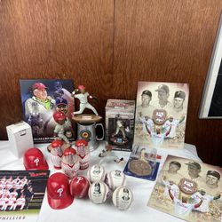 Philadelphia Phillies Baseball Memorabilia Lot Of Items 