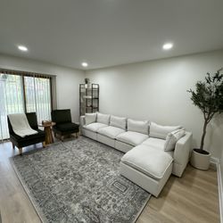 White/Cream Sectional Couch