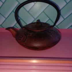 Vintage, Cast Iron Kettle Teapot