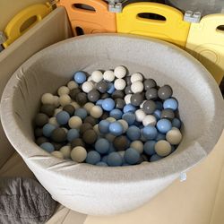Large Foam Ball Pit With Hundreds Of Balls