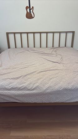 King size mattress with frame