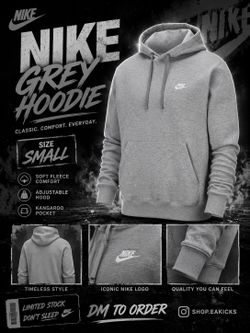 Grey Nike hoodie