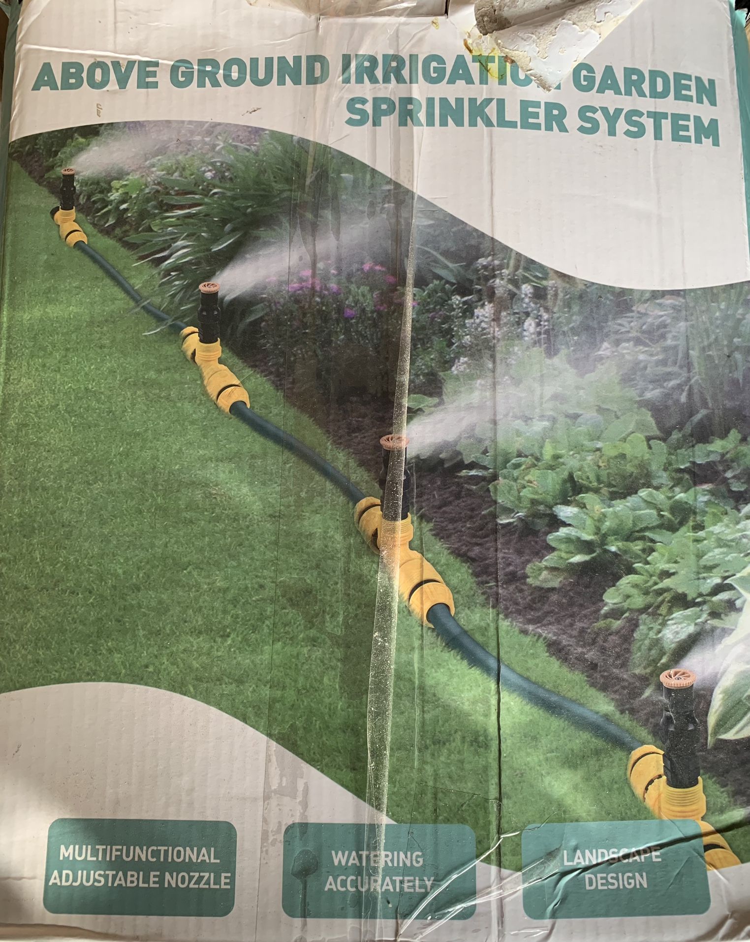 Gejrio Above Ground Irrigation Garden Sprinkler System
