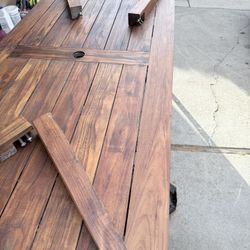 Crate & Barrel Teak Dining Table