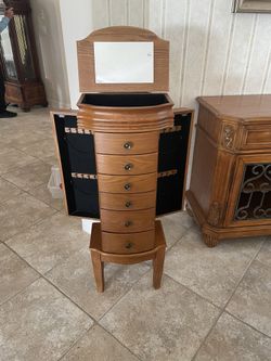 Wooden Jewelry Dresser